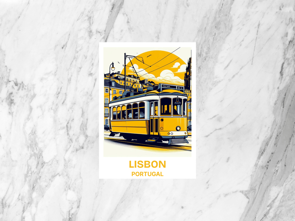 Lisbon Holiday Postcard Portugal Travel Postcard Europe City Travel Accessory Gift for Travelers Travel Art for Travel Album
