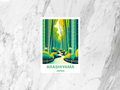 Arashiyama Bamboo Forest Postcard Kyoto Travel Souvenir Japan Nature Postcard Kyoto Travel Postcard Asia Travel Gift Nature Illustration