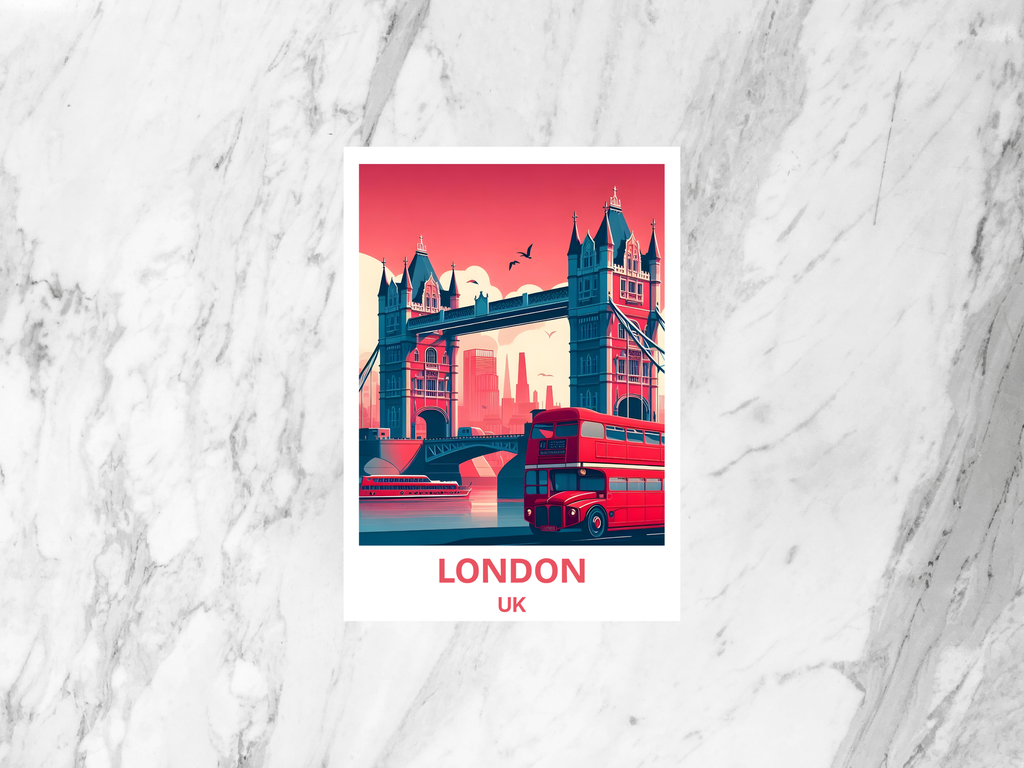 London Travel Postcard Europe Summer Holiday Keepsake Blank Watercolor Postcard Set Handmade UK Postcard Gift for Traveler