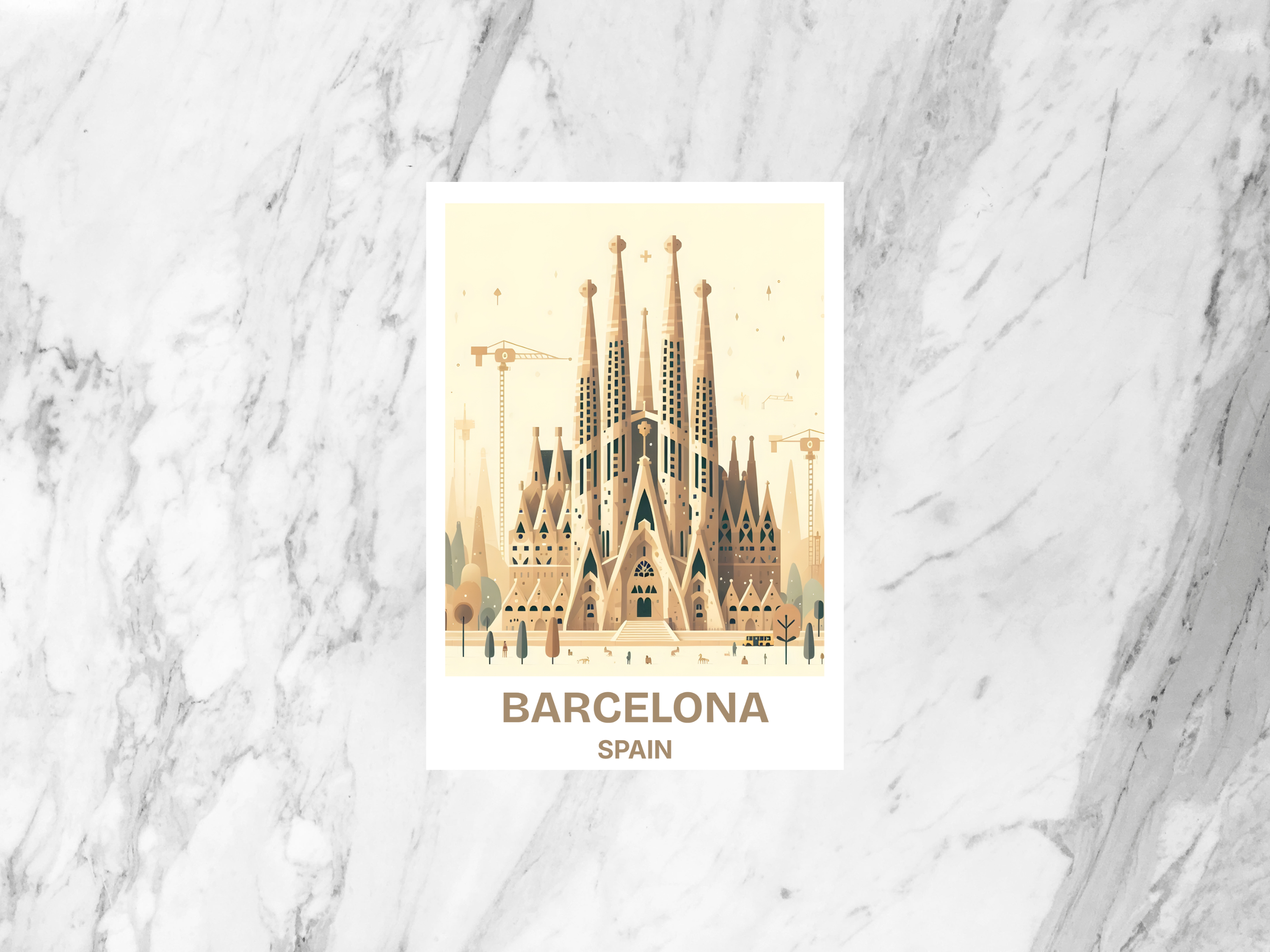 Barcelona Travel Postcard Blank Spain Watercolor Postcard Bundle Cute Europe Holiday Art Travel Keepsake Summer Vacation Scrapbook Gift