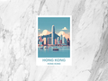 Hong Kong Travel Postcard Blank China Holiday Postcard Print Asia Holiday Travel Scrapbook Keepsake Gift for Traveler
