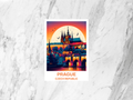 Prague Summer Holiday Postcard Czechia Castle Travel Postcard Blank Vintage Art Poster Print Postcards Custom Travel Scrapbook Keepsake