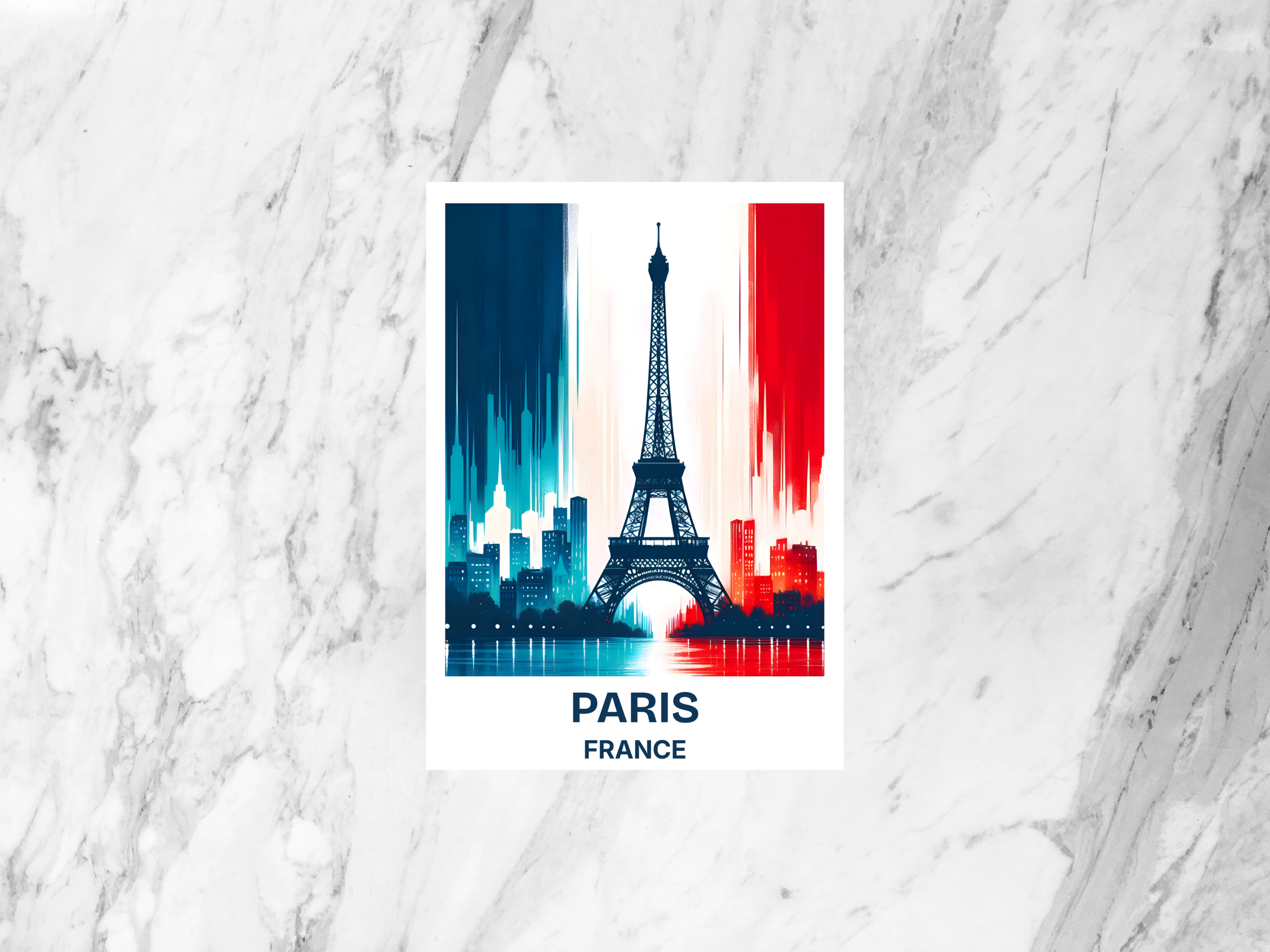 France Travel Postcard Paris Holiday Travel Diary Keepsake Blank Eiffel Tower Postcard Book Gift for Travelers Artistic Travel Poster