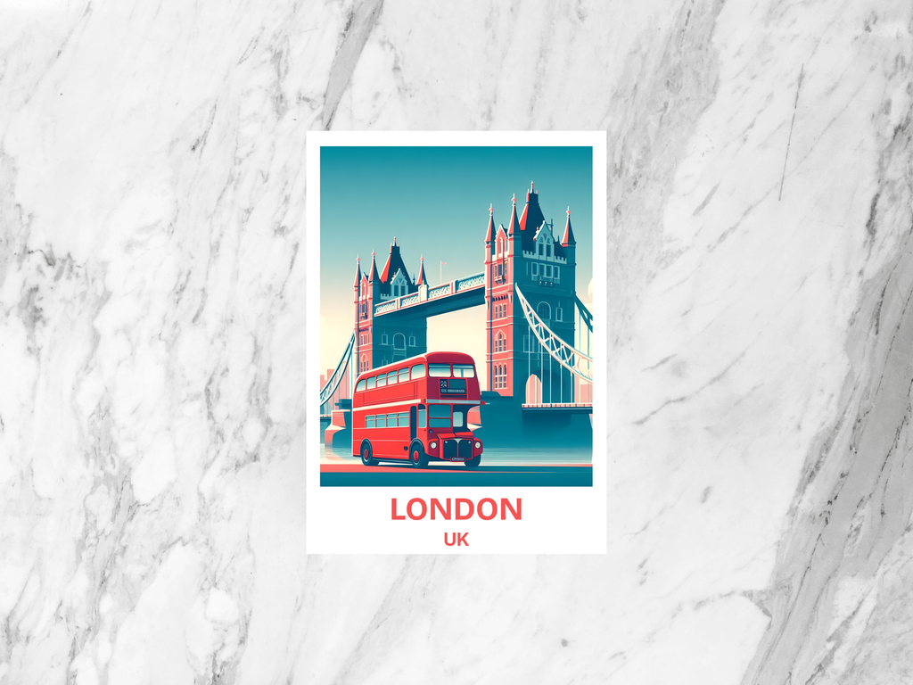 Handmade London Travel Postcard Blank UK Holiday Postcard Print Travel Scrapbook Keepsake Gift for Traveler Cute Vintage Postcards