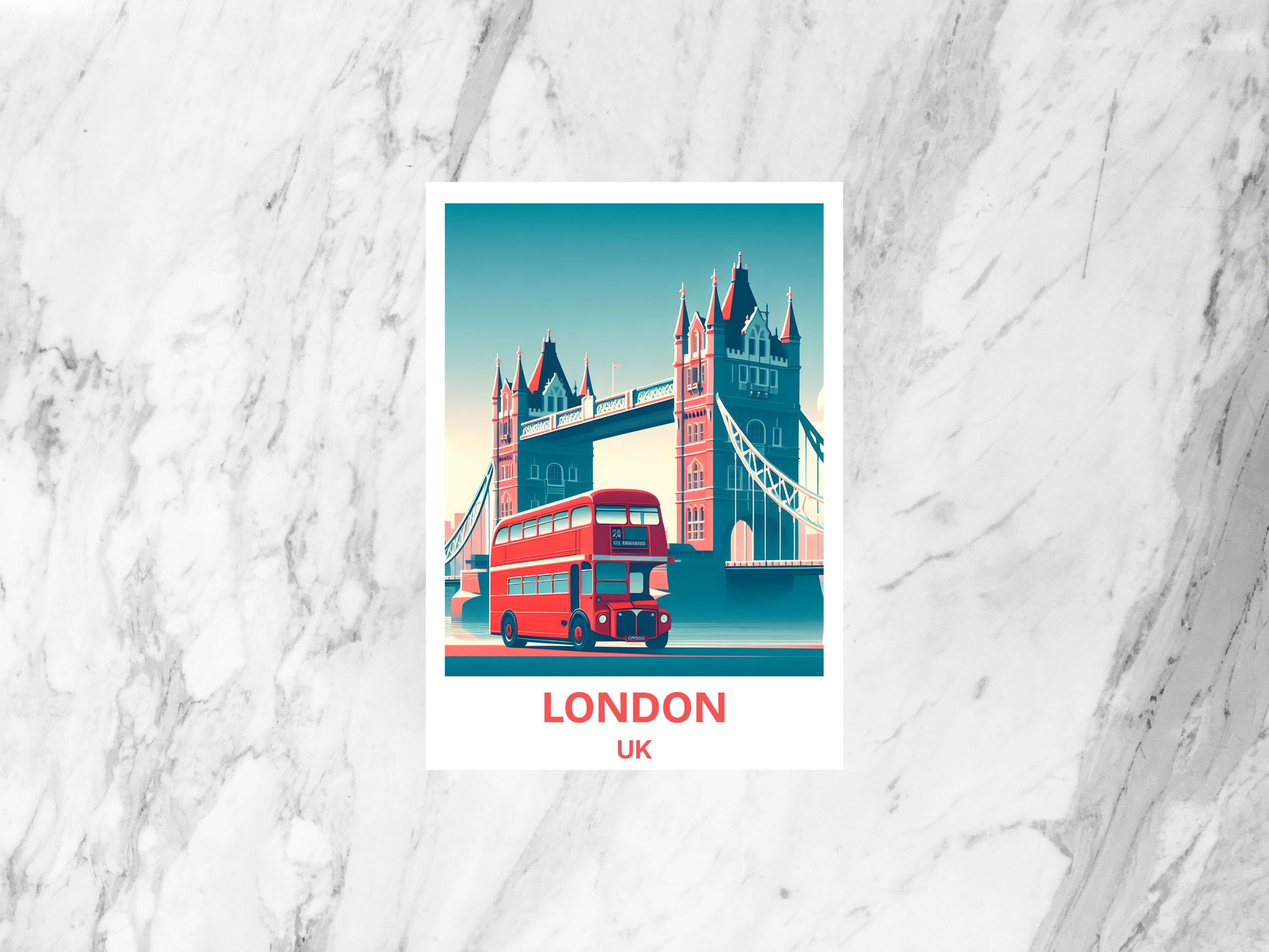 Handmade London Travel Postcard Blank UK Holiday Postcard Print Travel Scrapbook Keepsake Gift for Traveler Cute Vintage Postcards