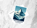 Matterhorn Postcard Switzerland Holiday Travel Postcard Europe Travel Art Gift for Travelers Travel Diary Keepsake Gift for Travel Journal