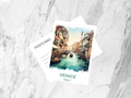 Venice Postcard Italy Holiday Handmade Travel Postcard Europe Travel Diary Keepsake Gift for Travelers Italian City Watercolor Poster Print