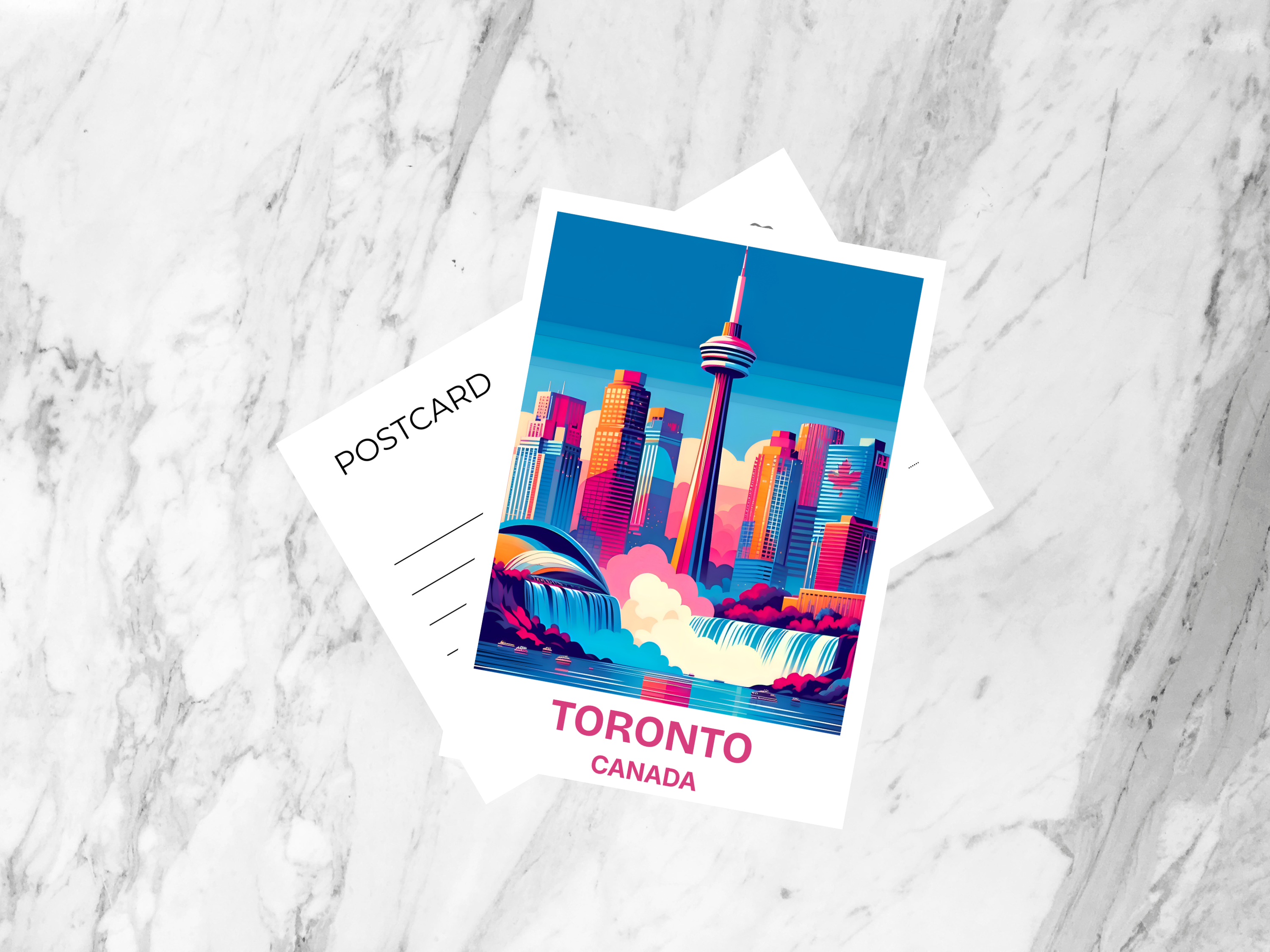 Canada Travel Postcard Blank Vancouver Holiday Postcard Gift for Traveler Travel Scrapbook Postcard Print Handmade Postcards