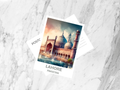 Lahore Pakistan Travel Postcard Badshah Mosque Portrait Poster Print Summer Vacation Keepsake Asia Holiday Memento