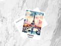 Eiffel Tower Painting Postcard France Watercolor Painting Paris Travel Planner Sticker Summer Vacation Memento Travel Stationary