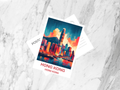 Hong Kong Postcard Asia Travel Portrait Postcard Hong Kong Travel Sticker Summer Vacation Memento Holiday Keepsake Hong Kong Bookmark