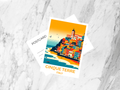 Cute Italy Travel Postcard Blank Cinque Terre Holiday Postcard Gift for Traveler Travel Diary Keepsake Travel Journal Postcard Print
