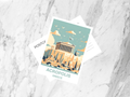 Acropolis Postcard Greece Summer Holiday Postcard Blank Travel Postcard Europe Vacation Keepsake Travel Diary Gift for Traveler