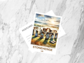 Stonehenge Watercolor Postcard England Landmark Travel Souvenir UK Historical Landmark Watercolor Art Card UK Historic Site Keepsake