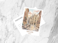 Milan Italy Watercolor Postcard Duomo di Milano Travel Art Italian City Souvenir Card Europe Vacation Gift Cute Blank Postcards