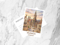 Munich Germany Watercolor Postcard Bavarian Travel Art Historic City Souvenir Card Europe Vacation Gift Decor Junk Journal Supplies