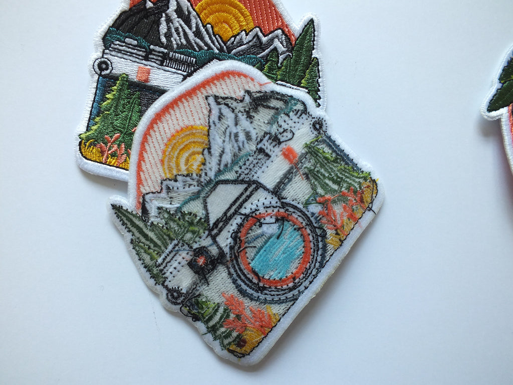 Sew On National Park Travel Patch Large Iron On Sunset Embroidered Patch Jacket Outdoors Adventurer Explorer Gift Idea Mountain Sunset Print