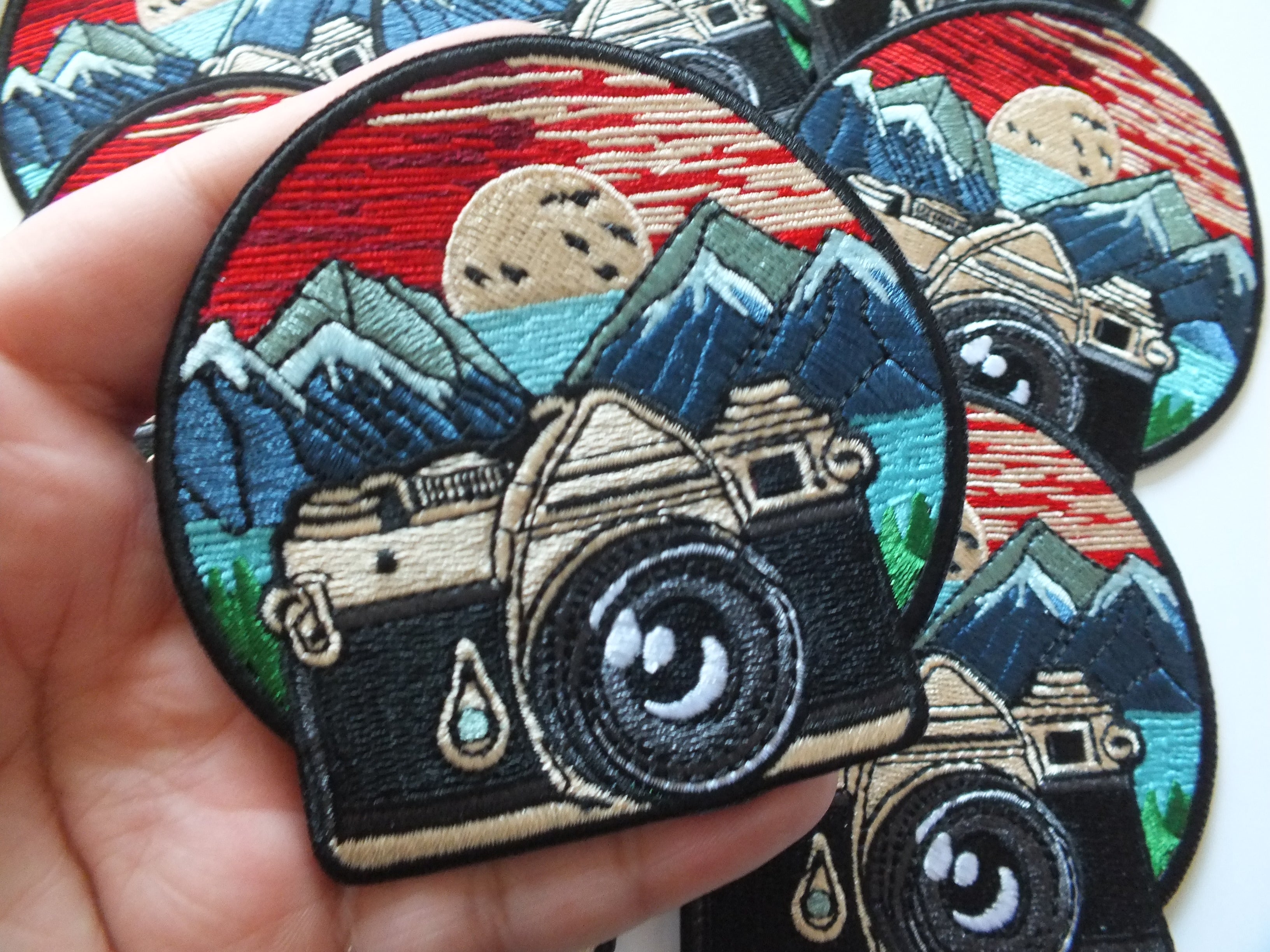 Adventure Embroidered Patch Iron On Badge Outdoor Explorer Backpack Jacket Patch National Park Hiking Gift Hook and Loop Accessory