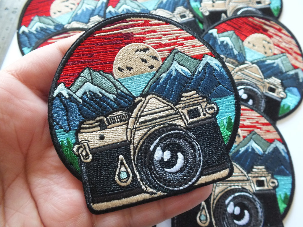 Adventure Embroidered Patch Iron On Badge Outdoor Explorer Backpack Jacket Patch National Park Hiking Gift Hook and Loop Accessory