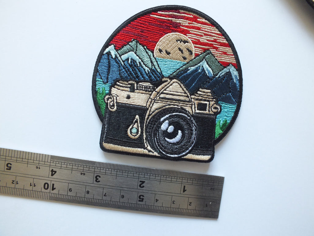 Adventure Embroidered Patch Iron On Badge Outdoor Explorer Backpack Jacket Patch National Park Hiking Gift Hook and Loop Accessory