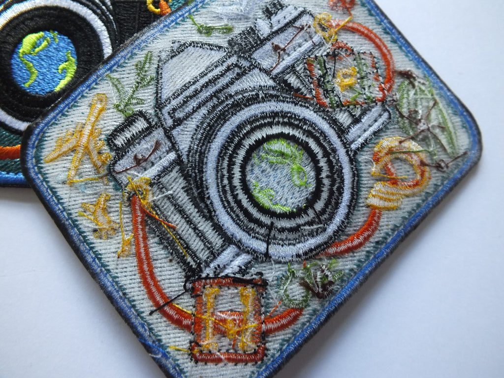 Embroidered Adventure Patch Iron On World Travel Patches Gift for Traveler Tactical Patches for Bags National Park Down Jacket Repair Patch