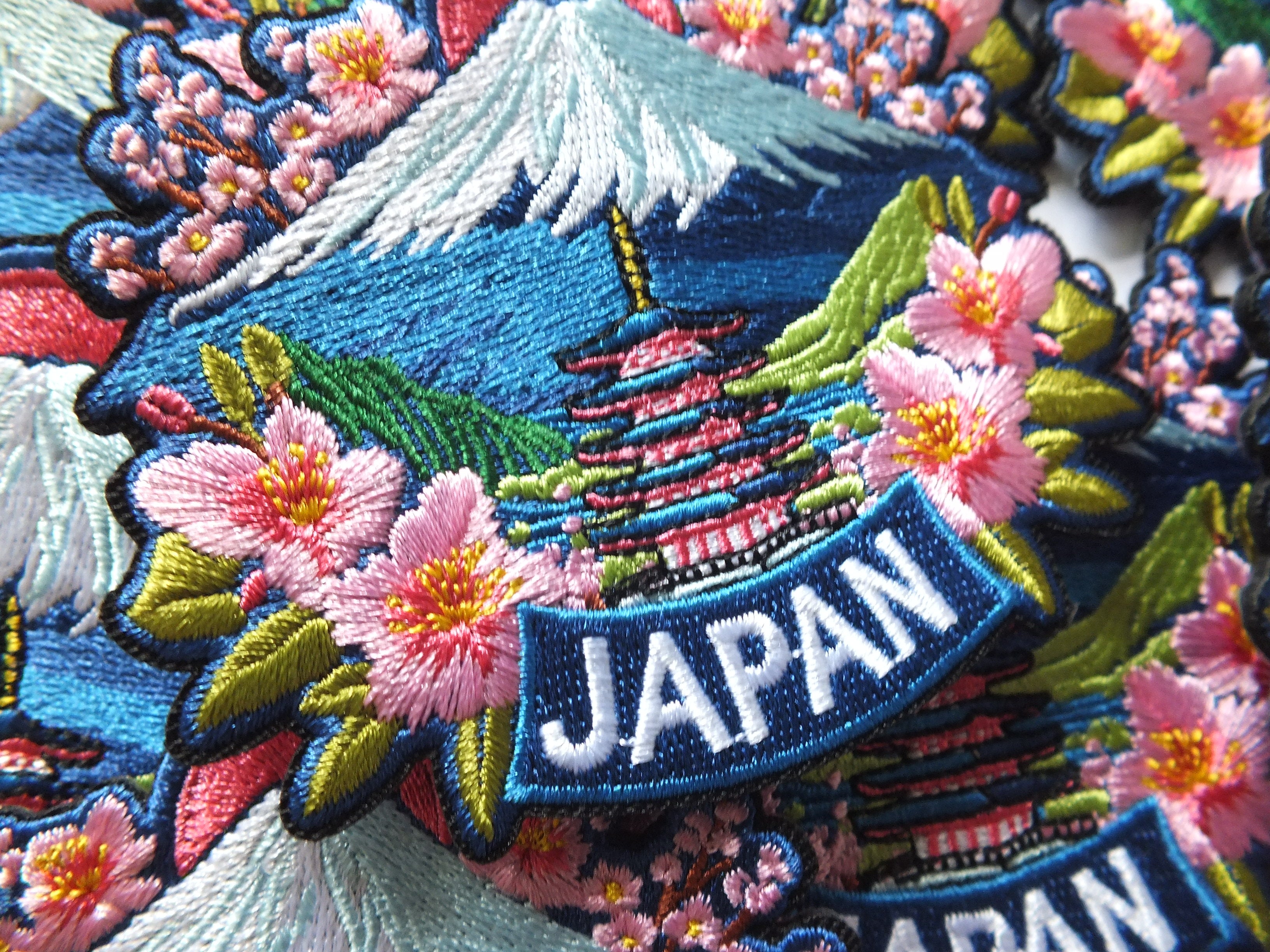Mt Fuji Iron On Travel Patch for Jacket Love Japan Embroidered Patch for Traveler Tokyo Sew On Handmade Patch Japan Kawaii Patches Gift