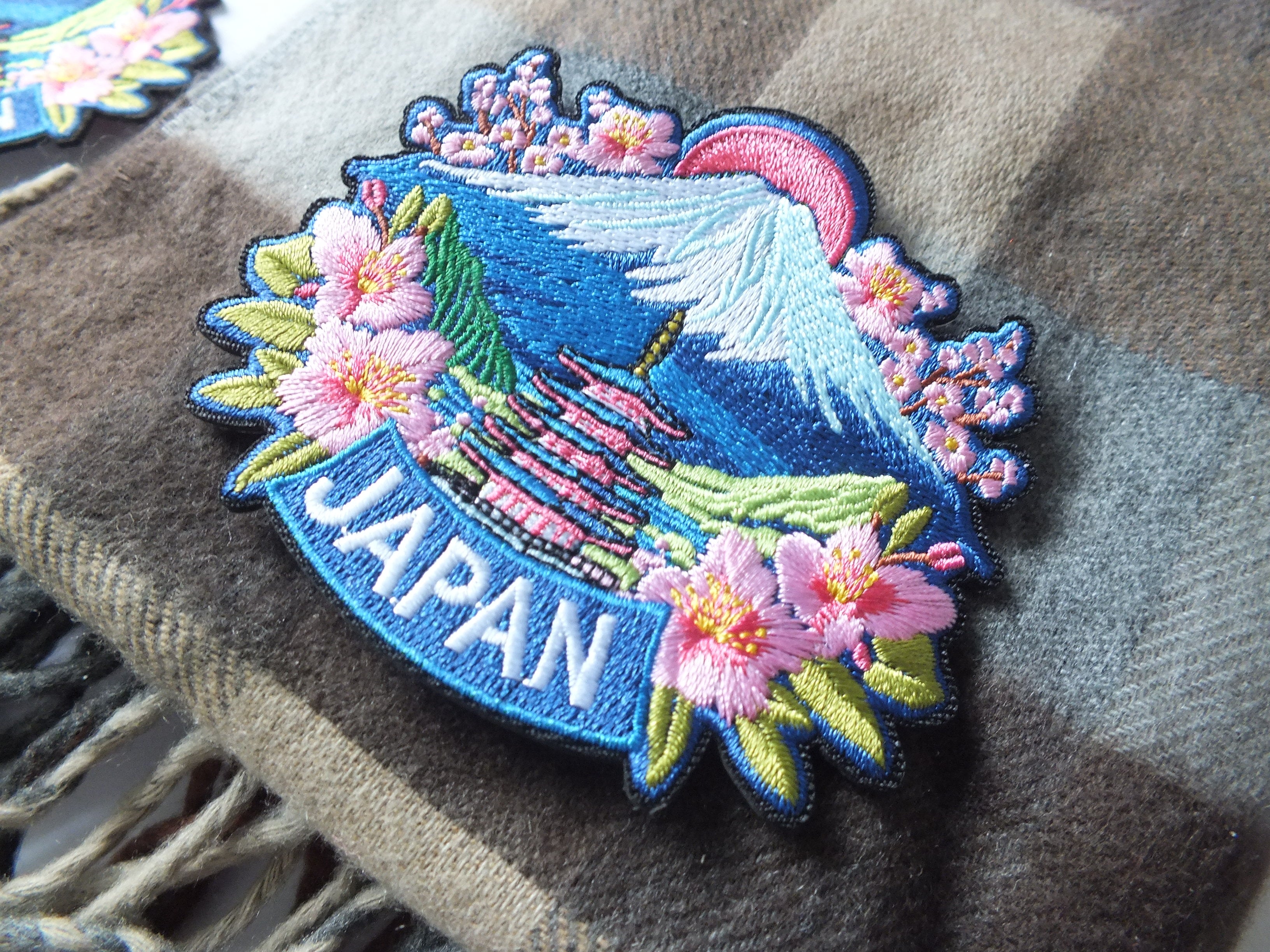 Mt Fuji Iron On Travel Patch for Jacket Love Japan Embroidered Patch for Traveler Tokyo Sew On Handmade Patch Japan Kawaii Patches Gift