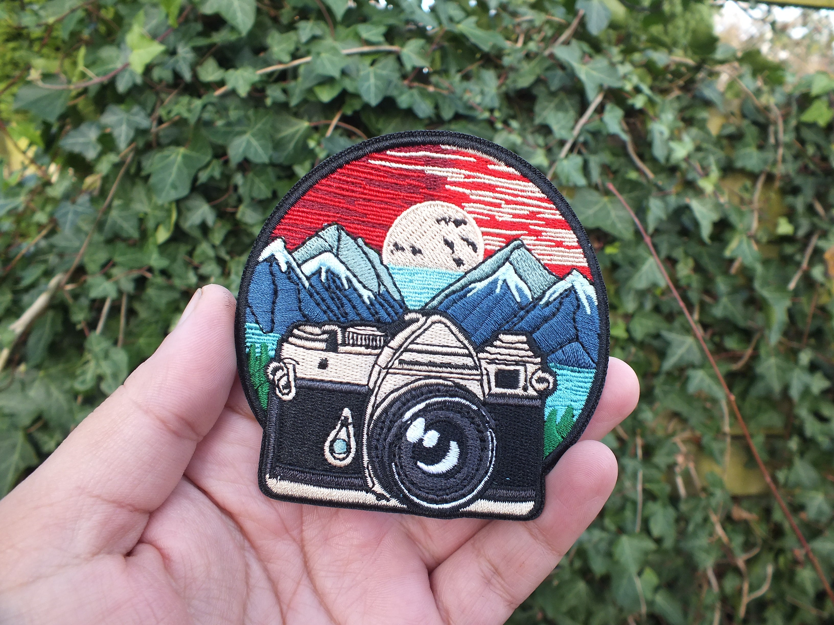 Adventure Embroidered Patch Iron On Badge Outdoor Explorer Backpack Jacket Patch National Park Hiking Gift Hook and Loop Accessory