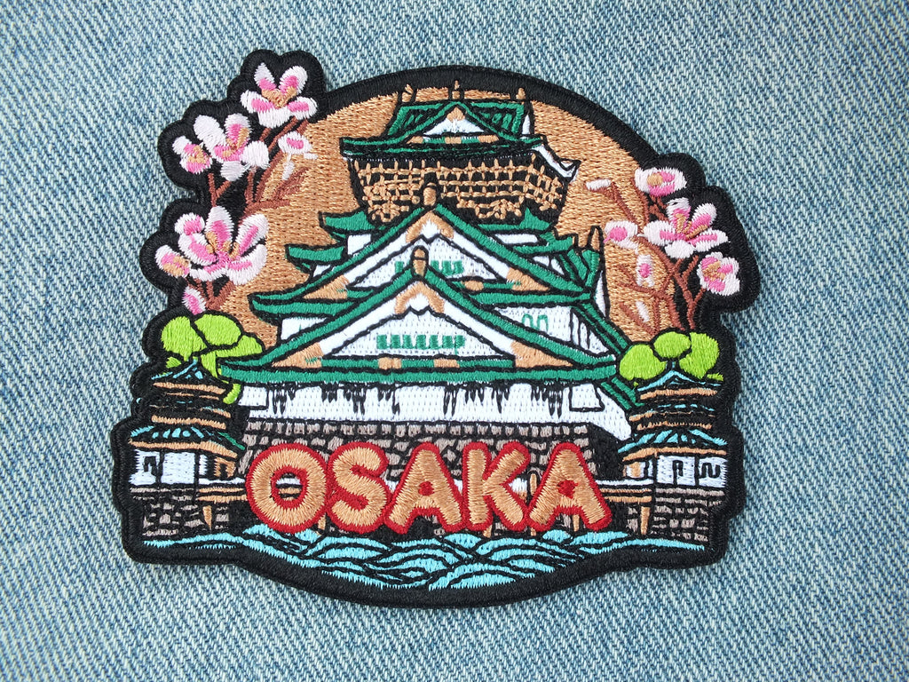 Osaka Iron On Travel Patch Osaka Castle Fridge Magnet Love Japan Travel Poster Gift Tokyo Souvenir for Anime Lover Visit Japan Gift Keepsake