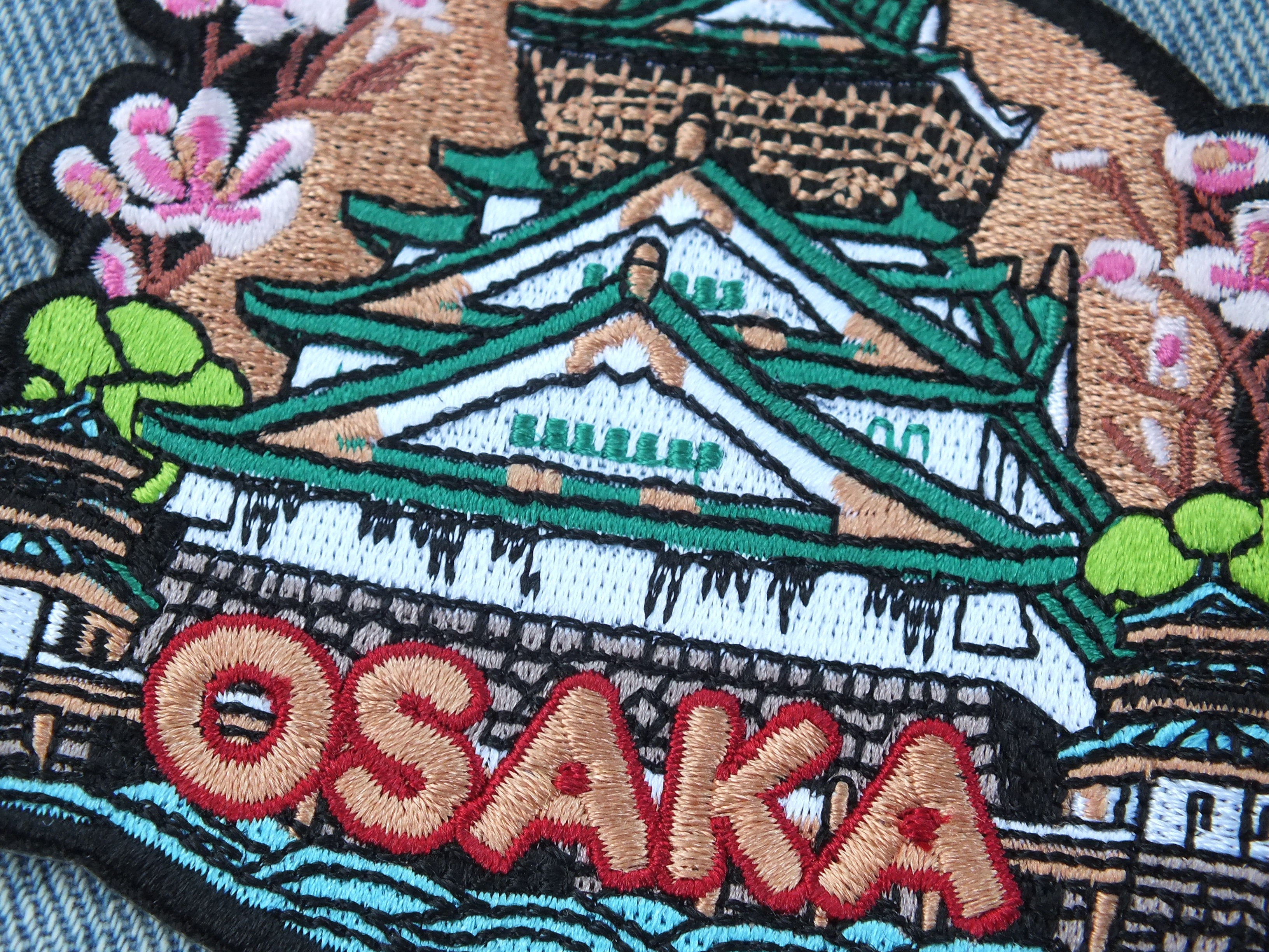 Osaka Iron On Travel Patch Osaka Castle Fridge Magnet Love Japan Travel Poster Gift Tokyo Souvenir for Anime Lover Visit Japan Gift Keepsake