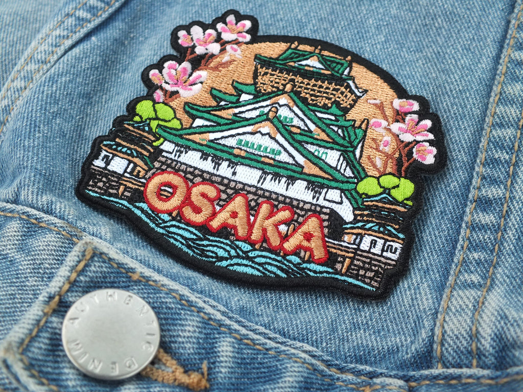Osaka Iron On Travel Patch Osaka Castle Fridge Magnet Love Japan Travel Poster Gift Tokyo Souvenir for Anime Lover Visit Japan Gift Keepsake