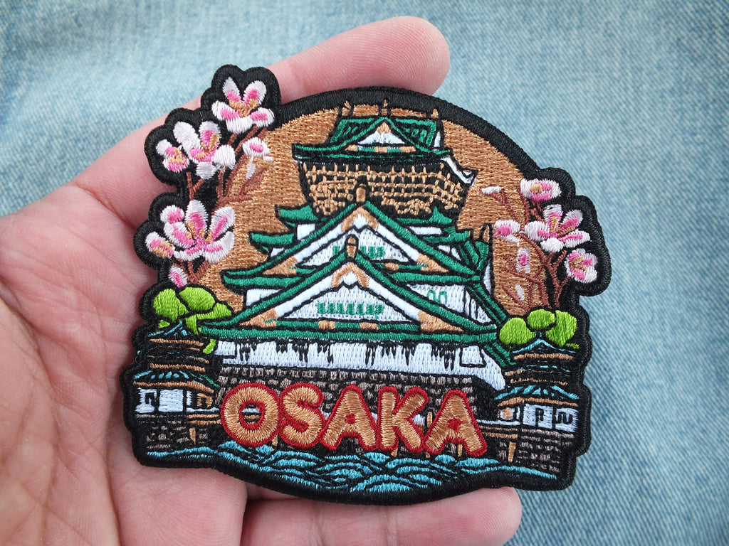 Osaka Iron On Travel Patch Osaka Castle Fridge Magnet Love Japan Travel Poster Gift Tokyo Souvenir for Anime Lover Visit Japan Gift Keepsake