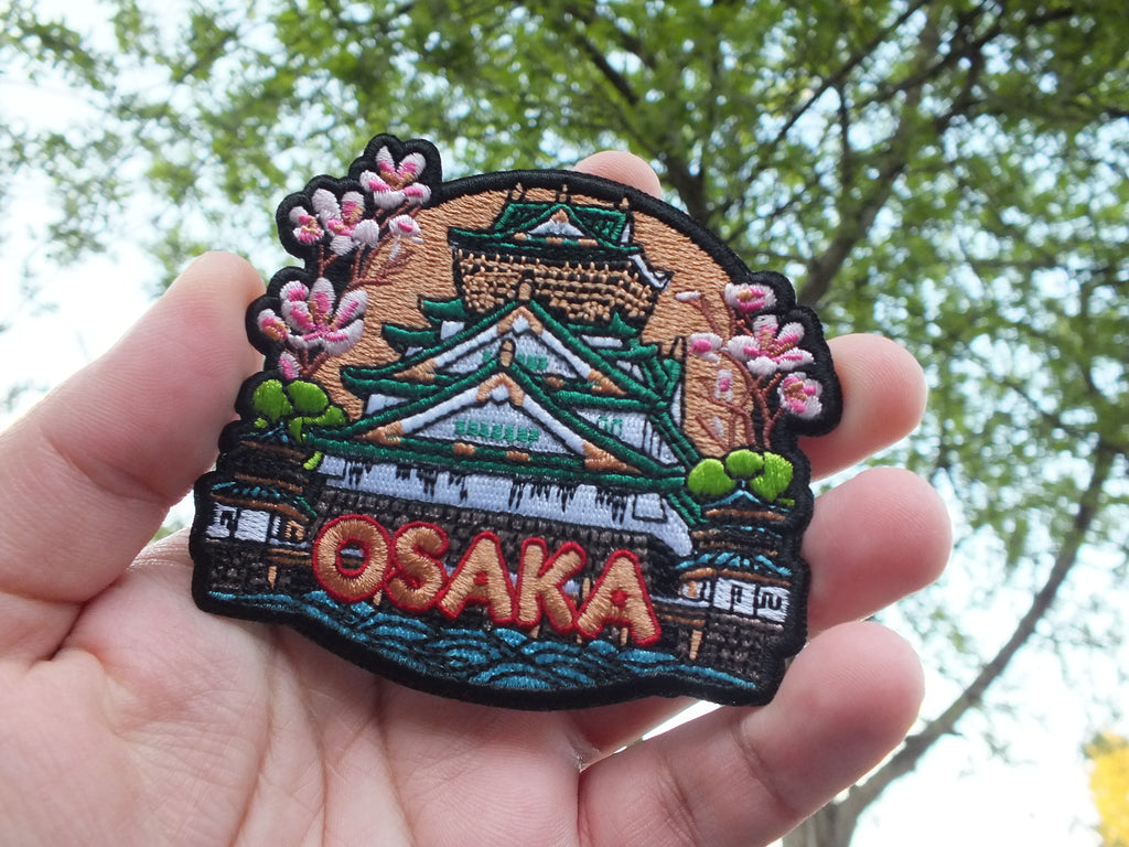Osaka Iron On Travel Patch Osaka Castle Fridge Magnet Love Japan Travel Poster Gift Tokyo Souvenir for Anime Lover Visit Japan Gift Keepsake