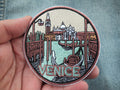 Venice Italy Patch Embroidered Gondola and Cathedral Travel Patch Venice Cathedral Patch Italy Travel Souvenir Venice Souvenir Patch