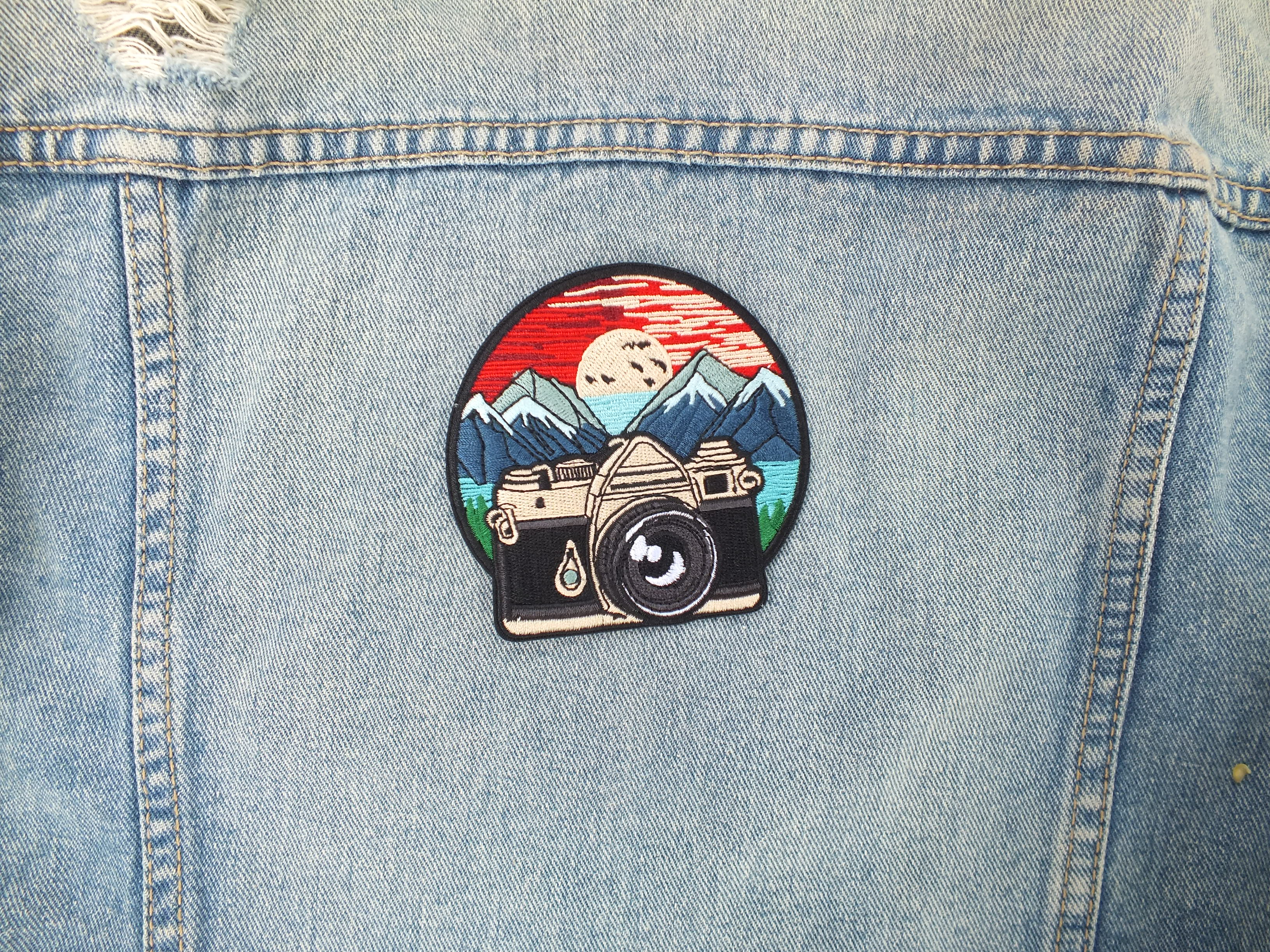 Adventure Embroidered Patch Iron On Badge Outdoor Explorer Backpack Jacket Patch National Park Hiking Gift Hook and Loop Accessory