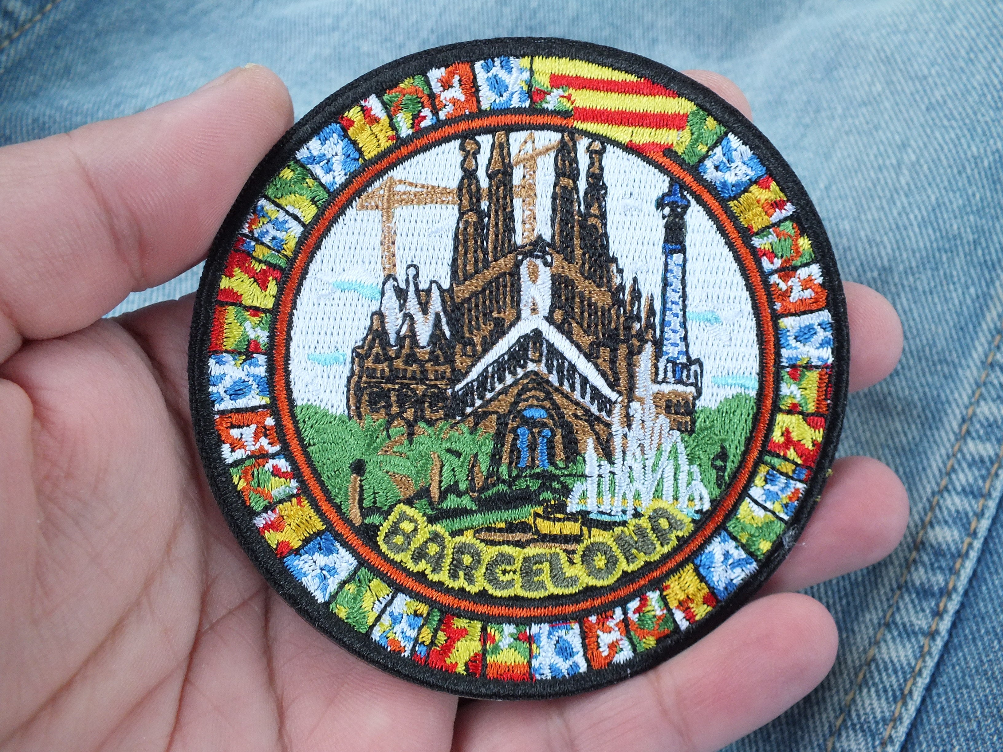 Embroidered Barcelona Patch Sagrada Família Spain Souvenir Barcelona Landmark Patch Spain Travel Patch Barcelona Gift Patch Collector