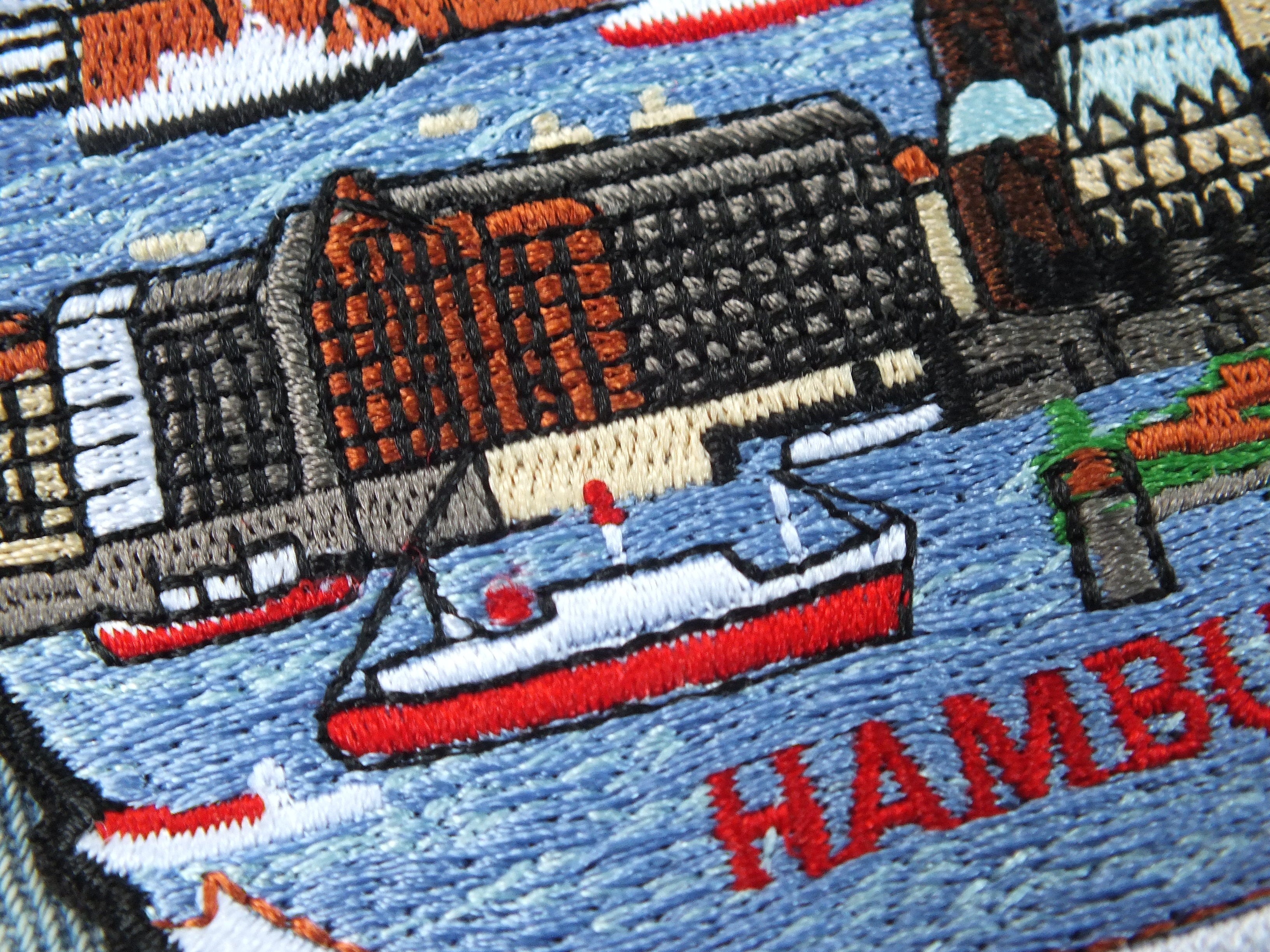 Hamburg City Iron On Patch Germany Travel Souvenir Embroidered City Patch Backpack Jacket Detailed Europe Landmark Christmas Gift Idea