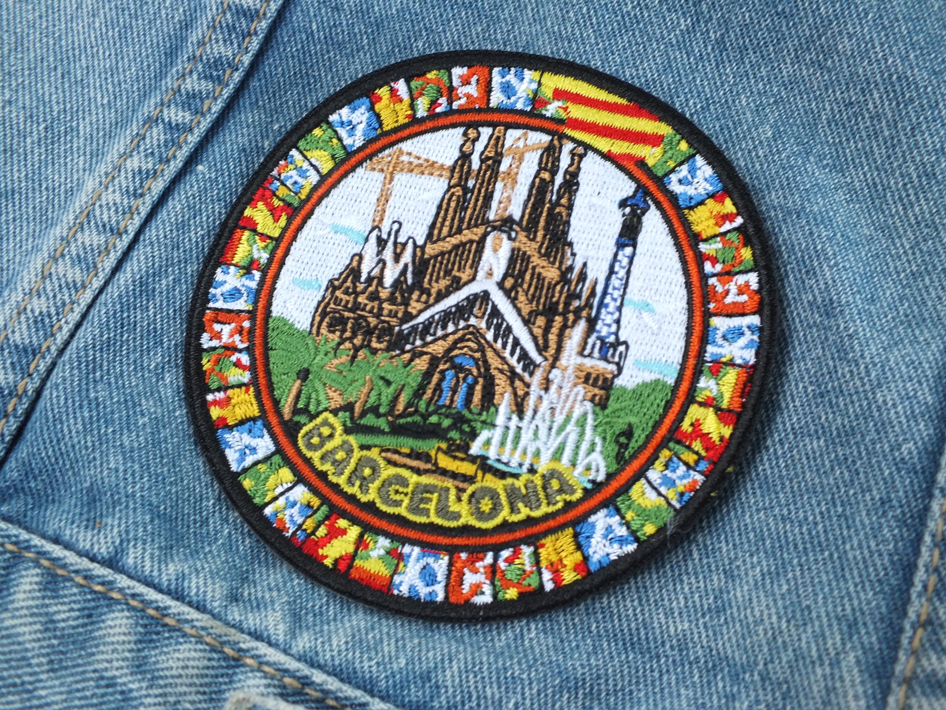 Embroidered Barcelona Patch Sagrada Família Spain Souvenir Barcelona Landmark Patch Spain Travel Patch Barcelona Gift Patch Collector
