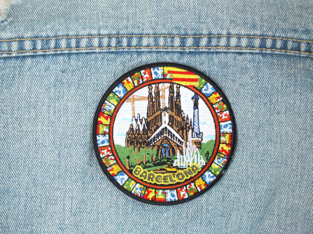 Embroidered Barcelona Patch Sagrada Família Spain Souvenir Barcelona Landmark Patch Spain Travel Patch Barcelona Gift Patch Collector