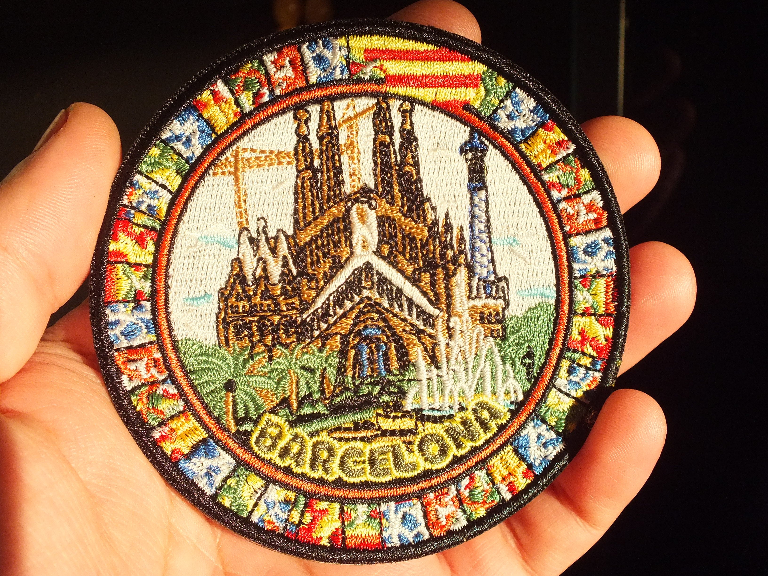 Embroidered Barcelona Patch Sagrada Família Spain Souvenir Barcelona Landmark Patch Spain Travel Patch Barcelona Gift Patch Collector