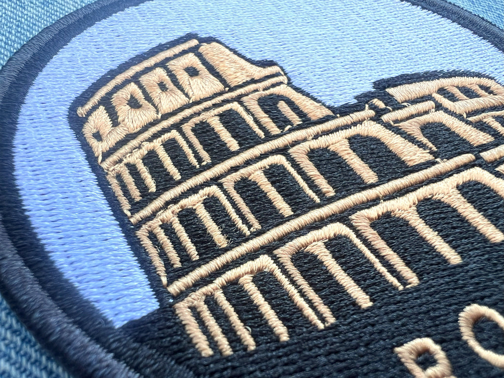 Rome Travel Patch Iron On Colosseum Embroidered Patch Sew On Italy Travel Keepsake Gift for Traveler Paris Sew On Jacket Patch