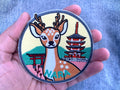 Nara Travel Patch Japanese City Iron On Applique Tokyo Keepsake Summer Vacation Souvenir Travel Jacket Hook and Loop Patch Osaka Travel Gift