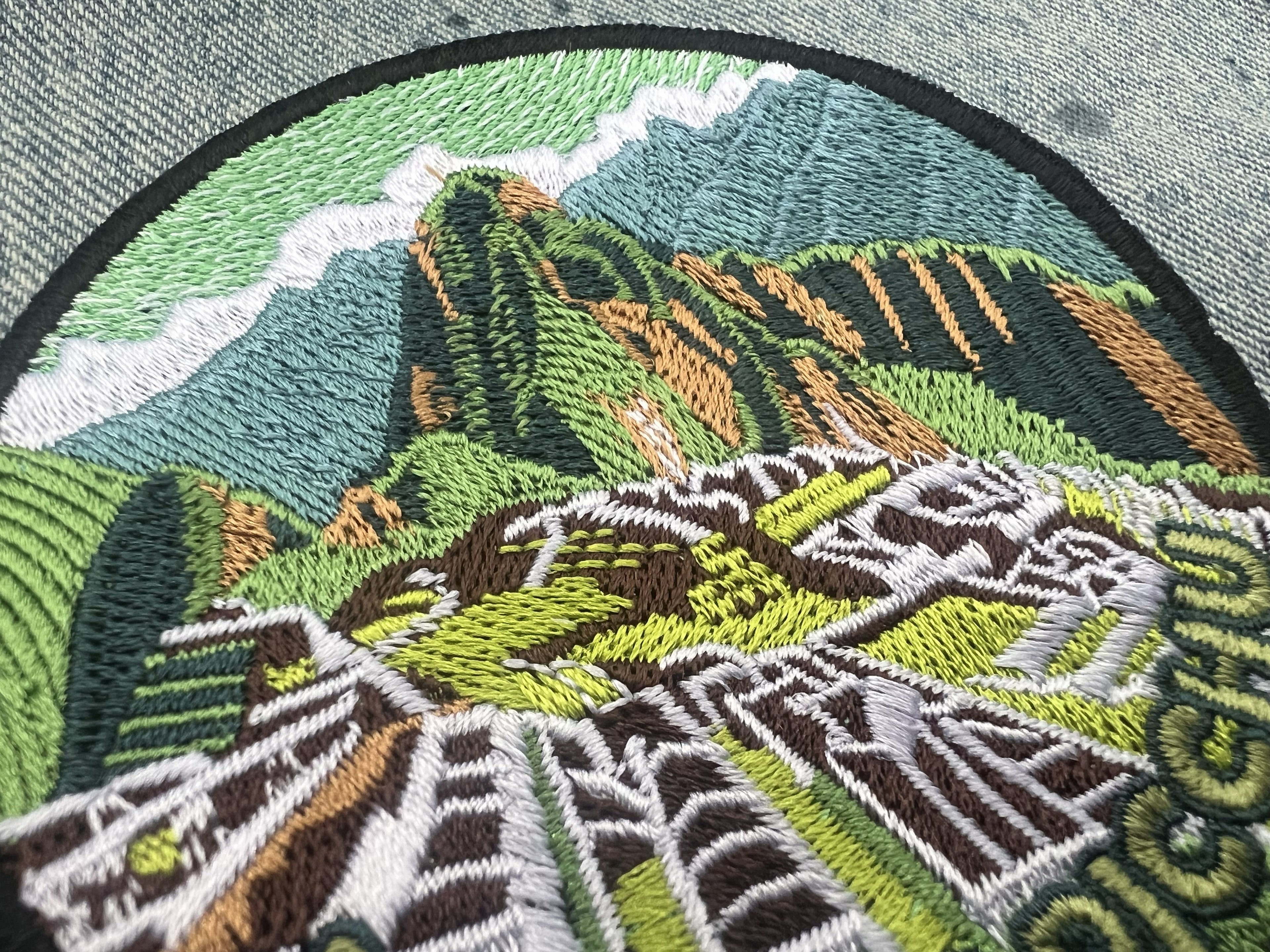Iron On Peru Travel Patch Embroidered Machu Picchu Patch Sew On Travel Jacket Patch Wonder of World Travel Keepsake Hook and Loop Travel