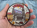 Austria Travel Patch Iron On Embroidered Vienna Travel Jacket Accessory Sew On Travel Keepsake Gift for Traveler Hook and Loop Travel Patch